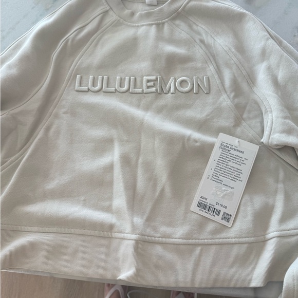 Lululemon bone color oversized scuba - Picture 2 of 3